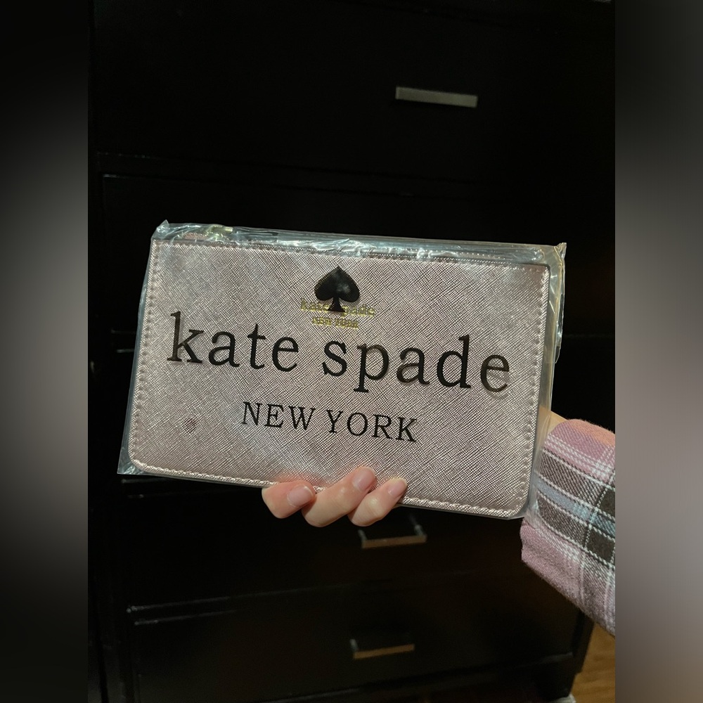 Kate Spade Rose Gold Large Wristlet